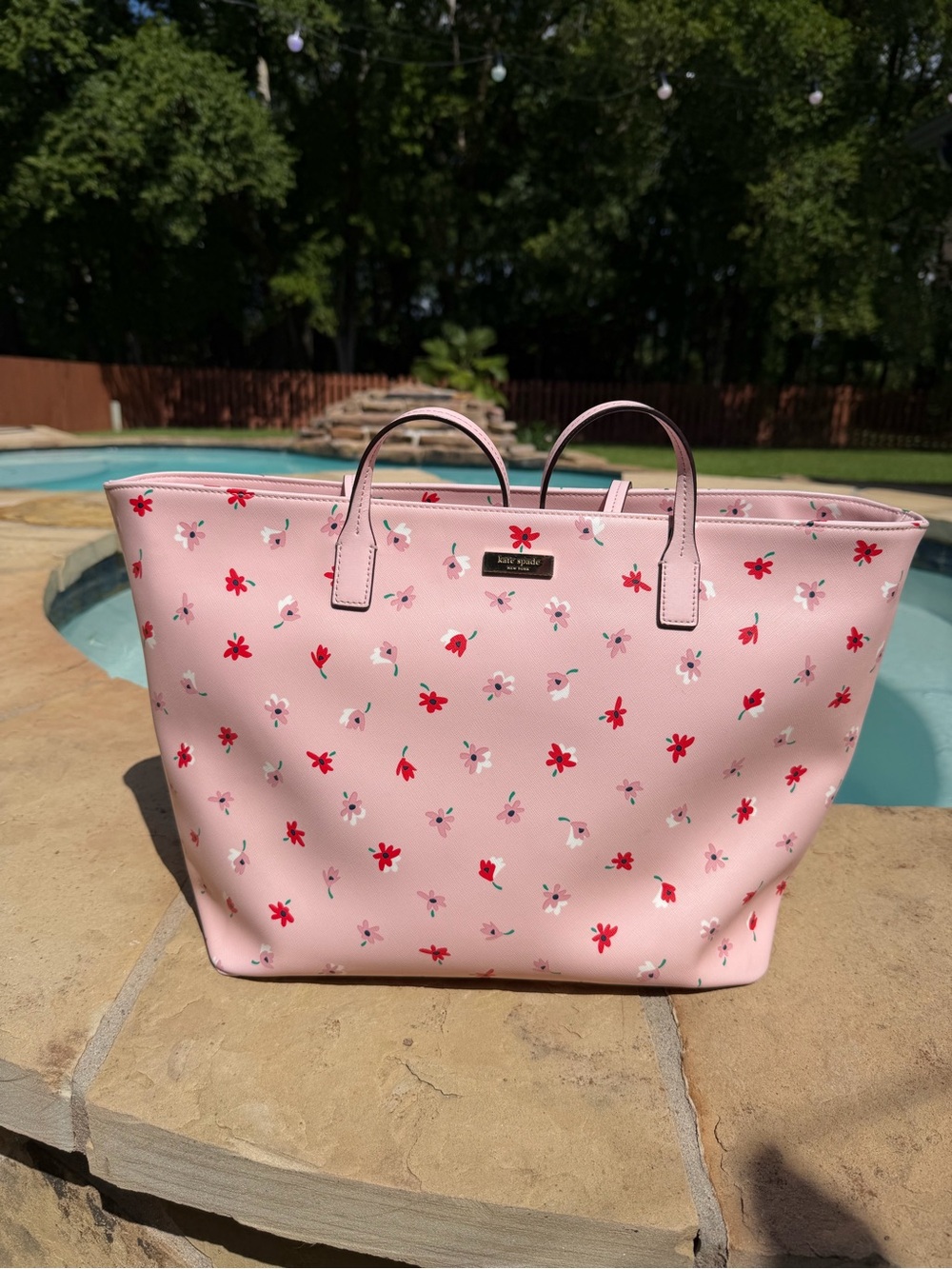 kate spade Pink Floral Small Tote